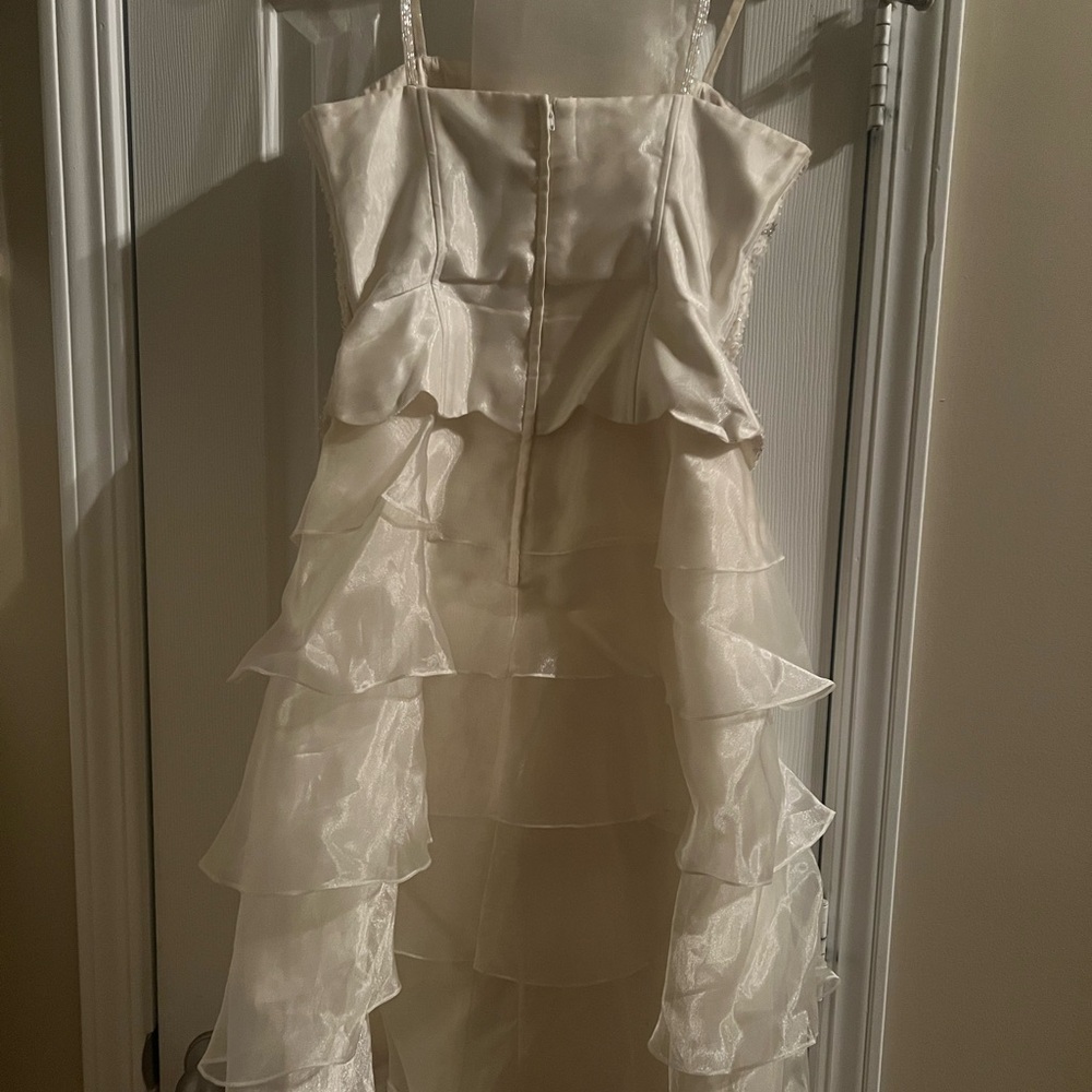 Elegant Ivory Tiered Dress